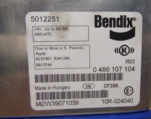 New BENDIX ABS MODULE 10R024040, 5012251 - Royal Equipment Bendix