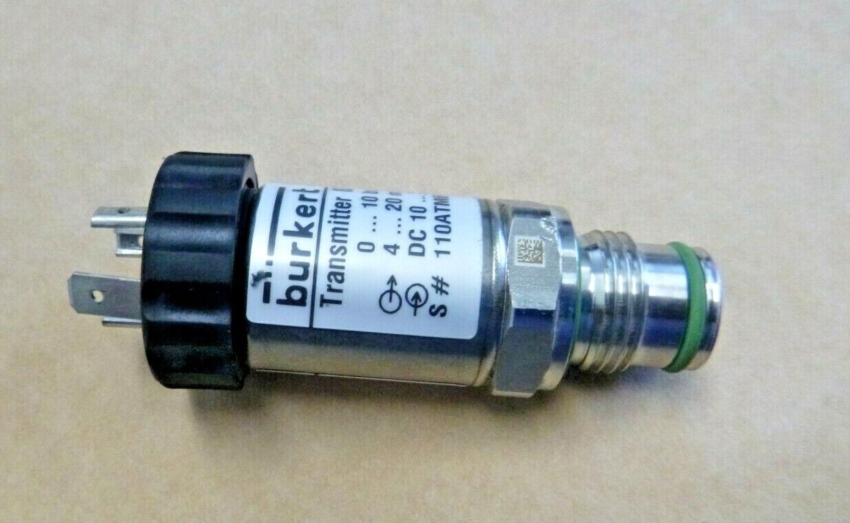 New Burkert - 8323 Pressure Transmitter 552068, 10-30VDC, 4-20mA, 0-10 bar | Electrical MRO Replacement Parts &amp; Components and Commercial Electrical Supplies Company