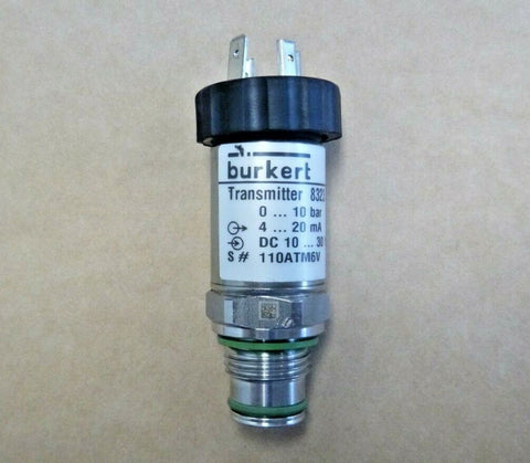 New Burkert - 8323 Pressure Transmitter 552068, 10 - 30VDC, 4 - 20mA, 0 - 10 bar - Royal Equipment Burkert