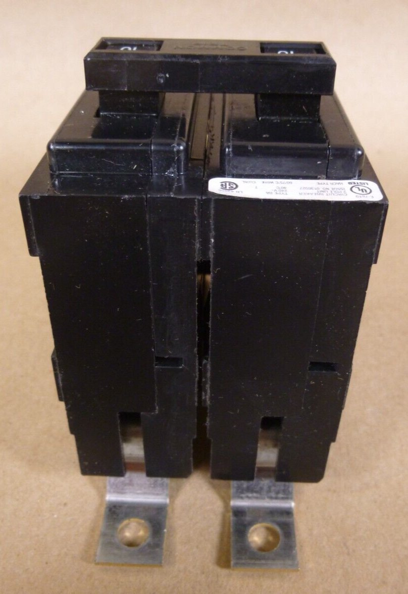 Eaton BAB2010HT Bolt-On Circuit Breaker 2-Pole 10A 240VAC BAB | Electrical MRO Replacement Parts &amp; Components and Commercial Electrical Supplies Company