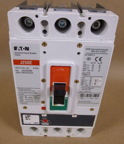 NEW Eaton JGE3250NN J250E Industrial Circuit Breaker 250A 3Pole - Royal Equipment Eaton