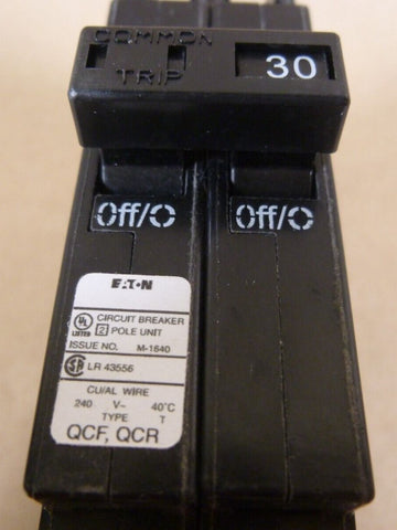 NEW Eaton QCR2030HT Circuit Breaker 30 Amp 2 Pole 240 VAC QCR2030 - Royal Equipment Royal Equipment