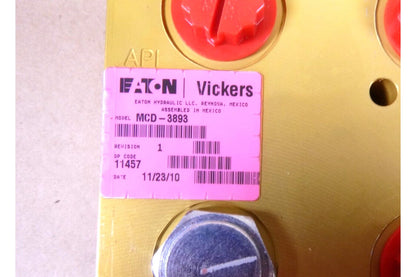 New Eaton Vickers MCD-3893 Hydraulic Manifold M1070 , NSN 4810-01-484-6481 | Industrial MRO Replacement Parts, Manufacturing Machine Parts &amp; Components, Heavy Equipment Parts Supplier