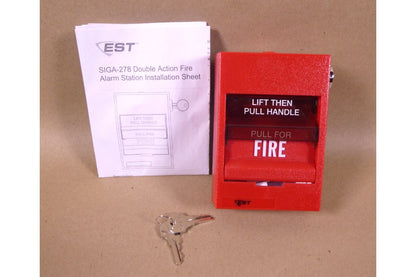 New Edwards SIGA-278 Manual Fire Alarm Pull Station W/ Keys,, | Industrial MRO Replacement Parts, Manufacturing Machine Parts &amp; Components, Heavy Equipment Parts Supplier