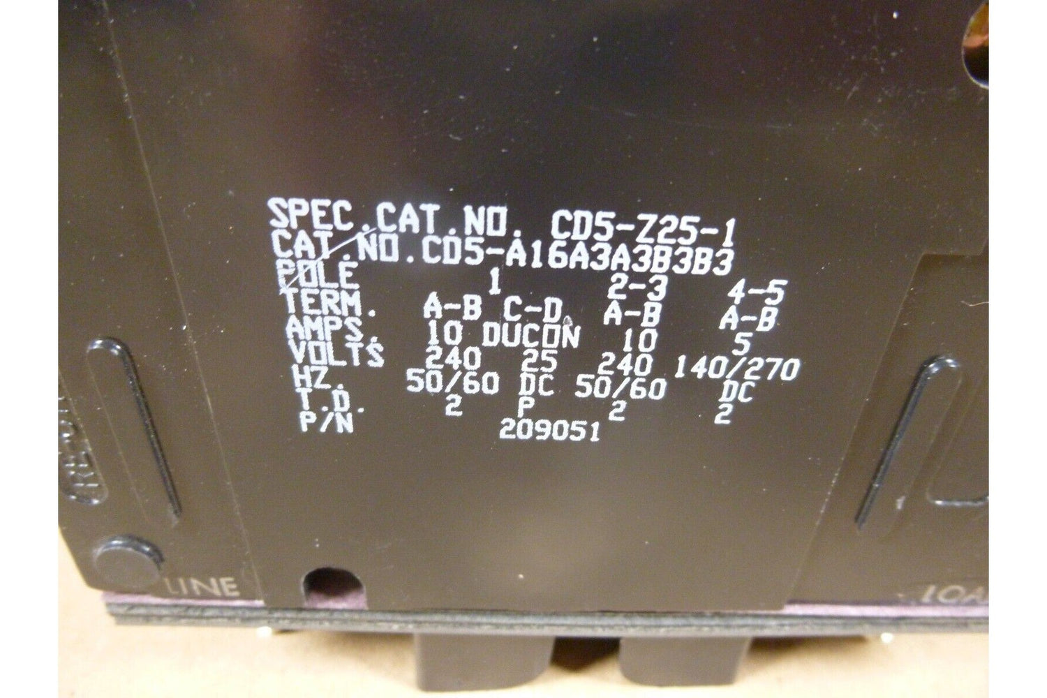NEW For Eaton Heinemann Circuit Breaker CD5-Z25-1 209051 CD5-A16A3A3B3B3 209051 | Electrical MRO Replacement Parts &amp; Components and Commercial Electrical Supplies Company