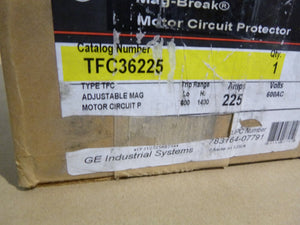 New GE General Electric TFC36225 Molded Case Circuit Breaker 3P, 3PH, 225A, 600V - Royal Equipment GE