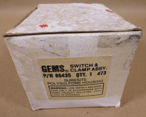 NEW Gems Sensors 86435 Switch and Clamp Assembly - Royal Equipment GEMS SENSORS