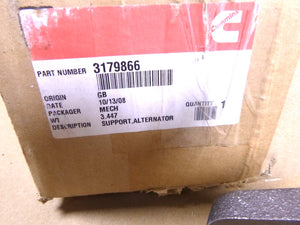 New Genuine Cummins Alternator Support Bracket 3179866 - Royal Equipment Cummins