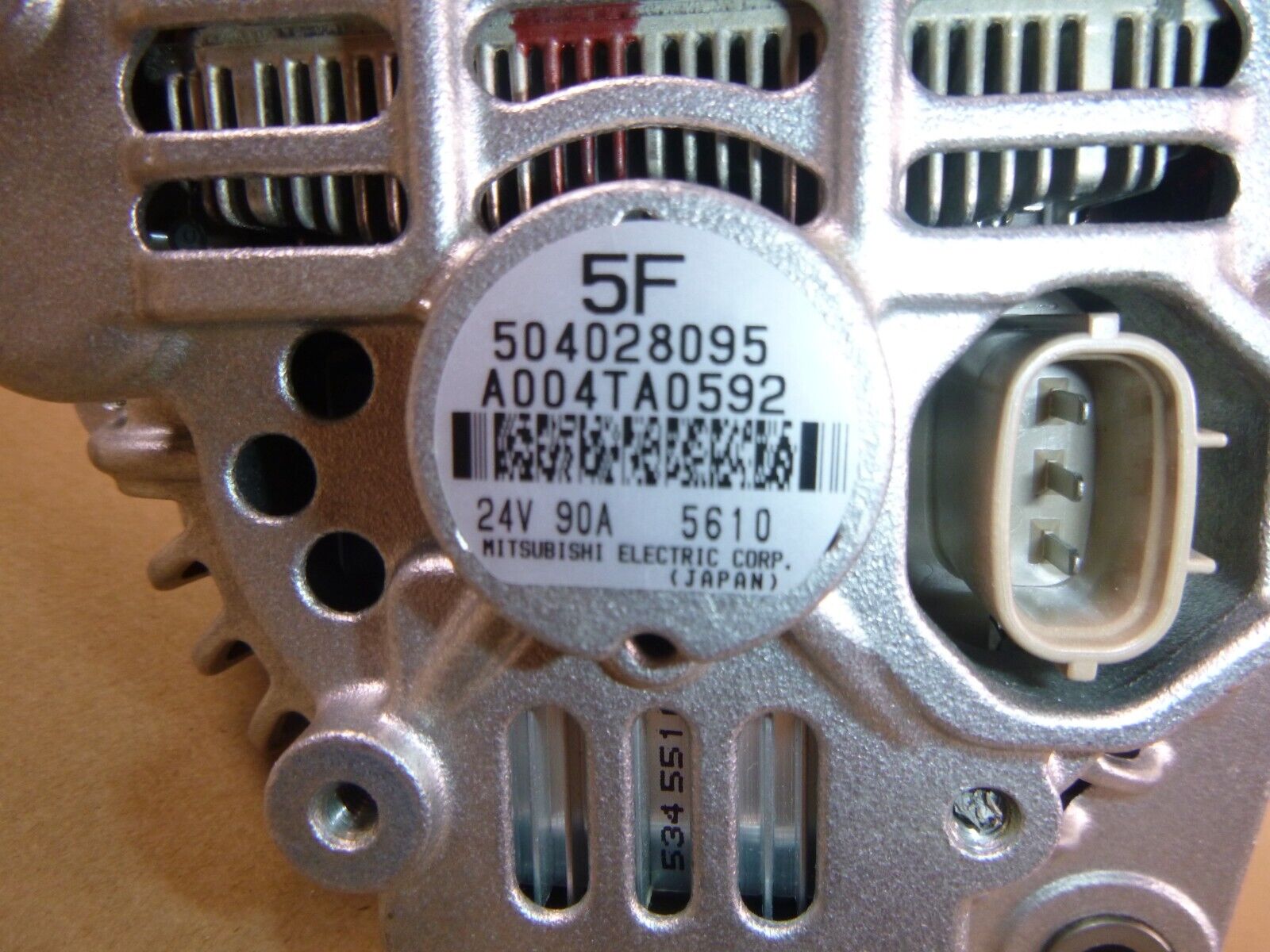 New Genuine Mitsubishi Alternator A004TA0592 For Case Tractor 335 335B 340 340B | Replacement Truck Parts, Trailer Accessories, Automobile Supplies, Car Parts &amp; Accessories