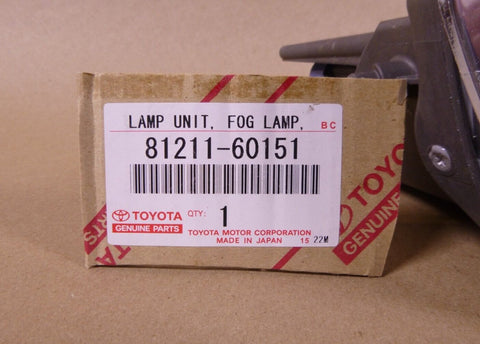 New Genuine Toyota Fog Lamp (RH) For Land Cruiser Prado 81211 - 60151 Housing Only - Royal Equipment Toyota