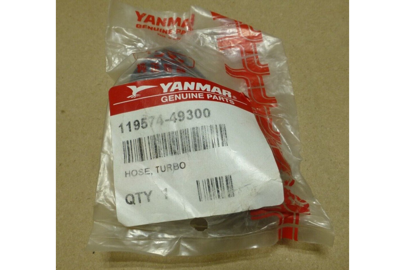 New Genuine Yanmar 119574-49300 TURBO HOSE FOR 6LYA 6LY2A UTE STE STP ENGINE | Industrial MRO Replacement Parts, Manufacturing Machine Parts &amp; Components, Heavy Equipment Parts Supplier
