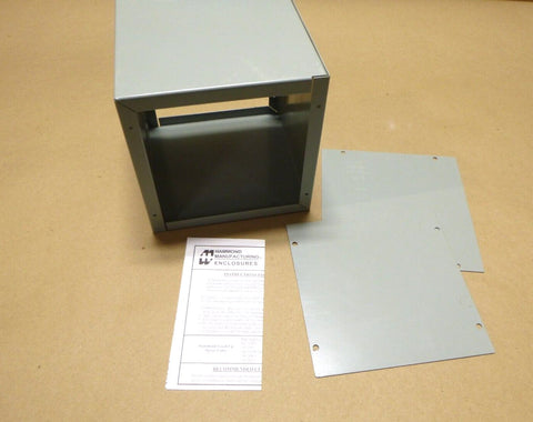 New Hammond 1415D Enclosure, Box - Lid, Desktop, Steel, Gray, 6x6x6 Inch - Royal Equipment HAMMOND