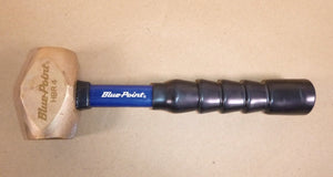 New HBR4 Blue Point 4 lb Brass Fiberglass Hammer 12" Handle HBR4 - Royal Equipment BLUE - POINT