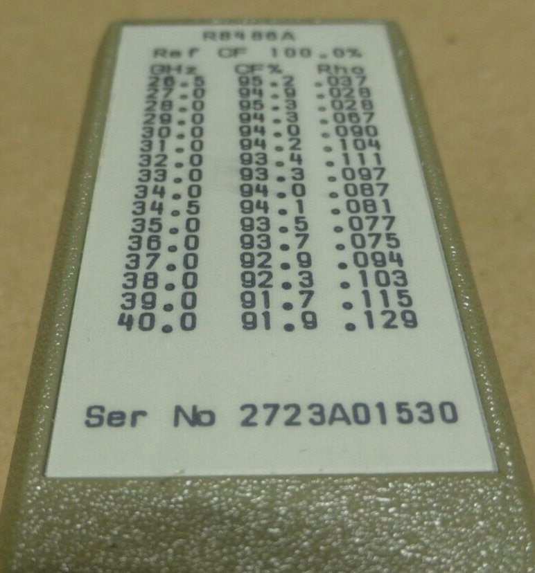 New Hewlett Packard R8486A Power Sensor, 26.5 GHz to 40 GHz (W/ HP CALIBRATION) | Electrical MRO Replacement Parts &amp; Components and Commercial Electrical Supplies Company