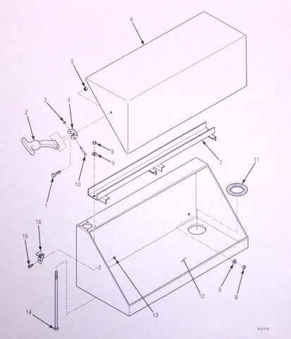 New JLG Forklift 6604072 Battery Hold Down Bracket 6160 - 01 - 301 - 0671 - Royal Equipment JLG