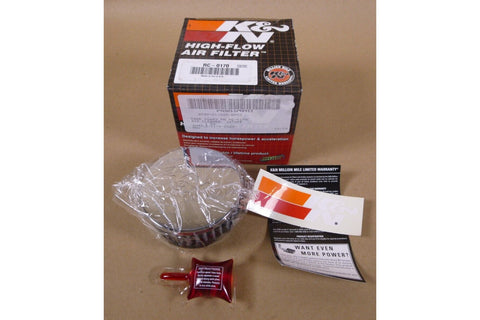 NEW K&N RC - 0170 Clamp - On Round Air Engine Filter High Performance Washable - Royal Equipment Royal Equipment