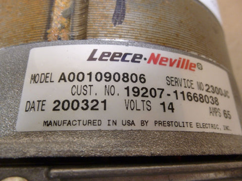 New Leece - Neville Generator 14V A001090806 2300JC Fits Mack GM Alternator - Royal Equipment LEECE - NEVILLE