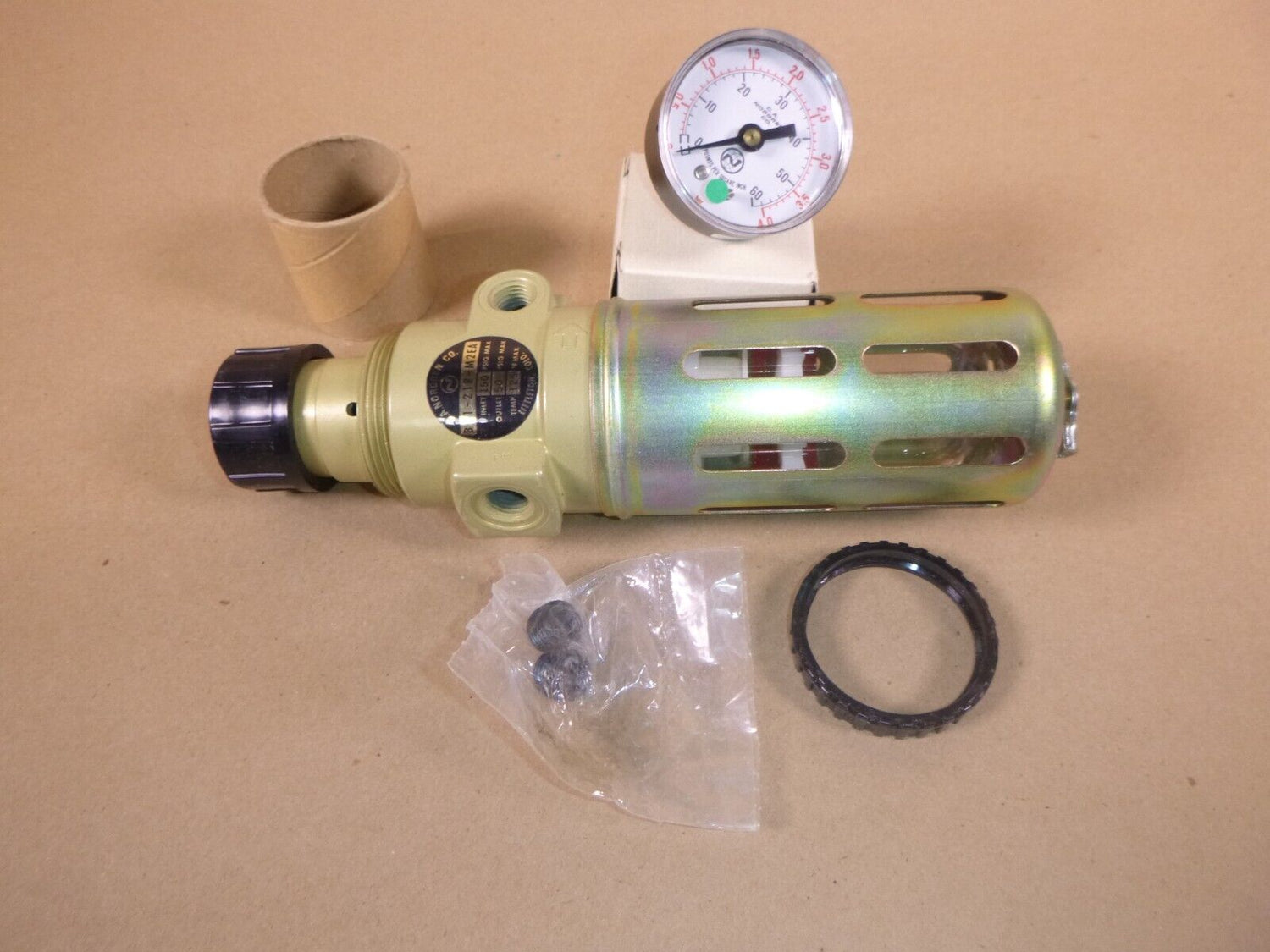 NEW Norgren B12-218-M2EA, 1/4" Pneumatic Filter-regulator 150psi Adjustable Knob | Industrial MRO Replacement Parts, Manufacturing Machine Parts &amp; Components, Heavy Equipment Parts Supplier