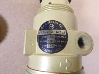 NEW Norgren B12-218-M2EA, 1/4" Pneumatic Filter-regulator 150psi Adjustable Knob | Industrial MRO Replacement Parts, Manufacturing Machine Parts &amp; Components, Heavy Equipment Parts Supplier
