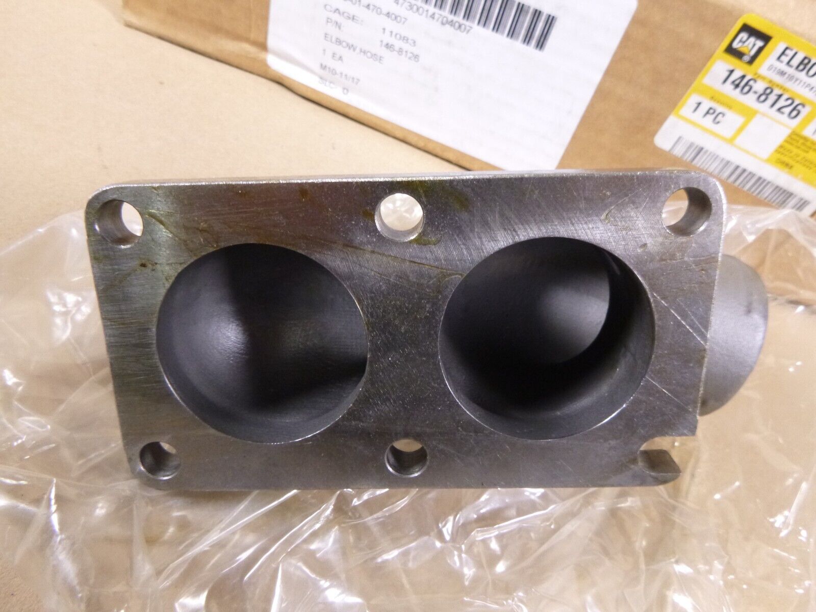 New OEM Caterpillar C7 3126 3126B 3126E Engine Thermostat Housing Elbow 146-8126 | Industrial Tractor Parts Supplier and Surplus Tractor Parts &amp; Accessories