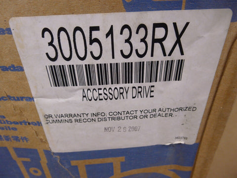 NEW OEM Cummins 3005133RX Accessory Drive For N14 N855 180905 3005133 Genuine - Royal Equipment CUMMINS