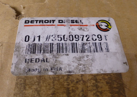 NEW OEM Detroit Diesel 3500972C91 Pedal Fits International R0087580 - Royal Equipment Detroit Diesel