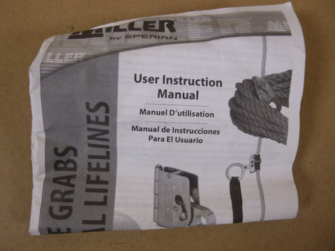 NEW OEM MILLER 8174/U Rope Grab With D - Ring , 5/8" , 3/4" - Royal Equipment MILLER