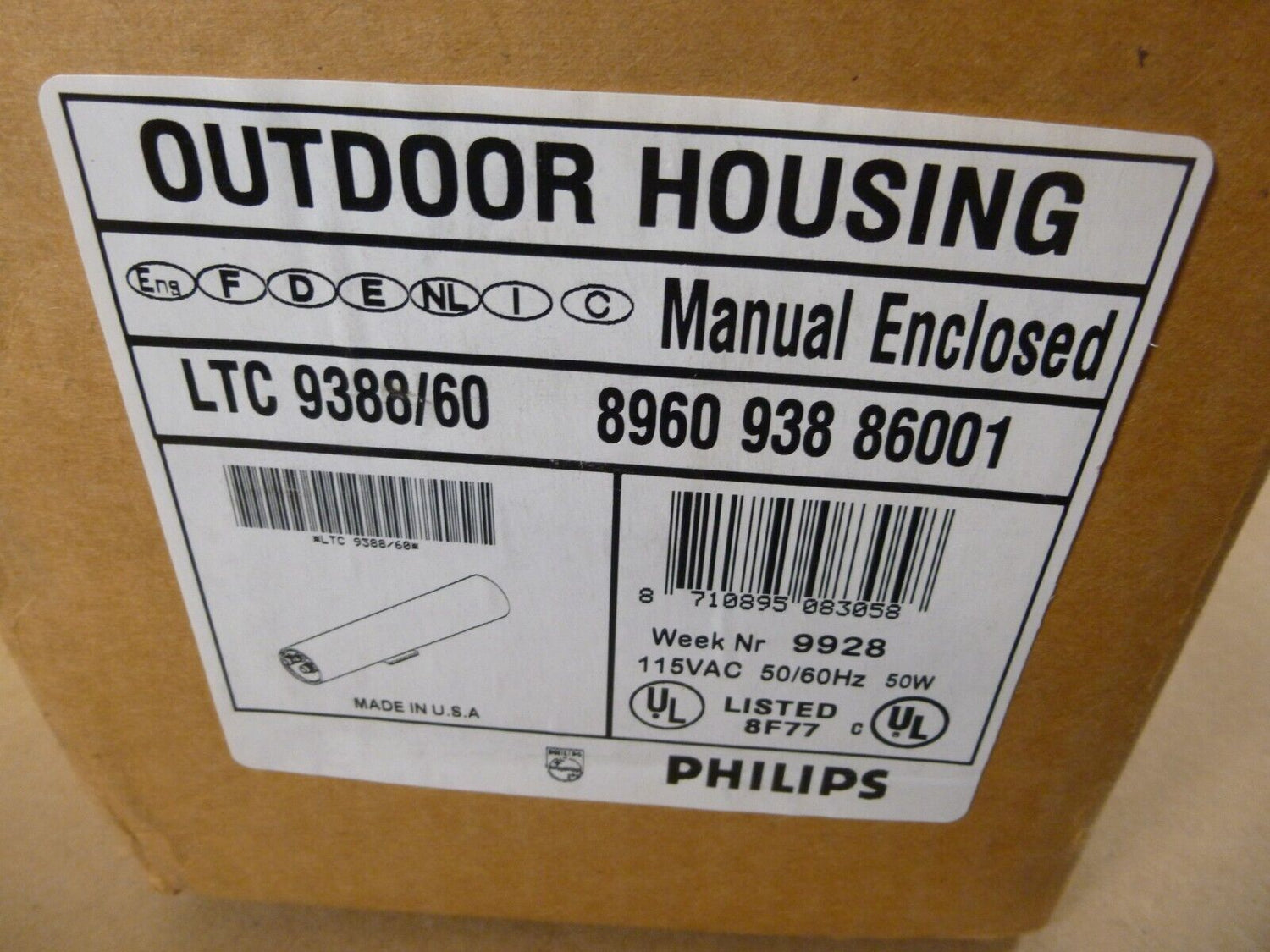 NEW Philips LTC 9388/60 Outdoor Camera Housing 9380 9388 Series , 115VAC 50W | Industrial MRO Replacement Parts, Manufacturing Machine Parts &amp; Components, Heavy Equipment Parts Supplier