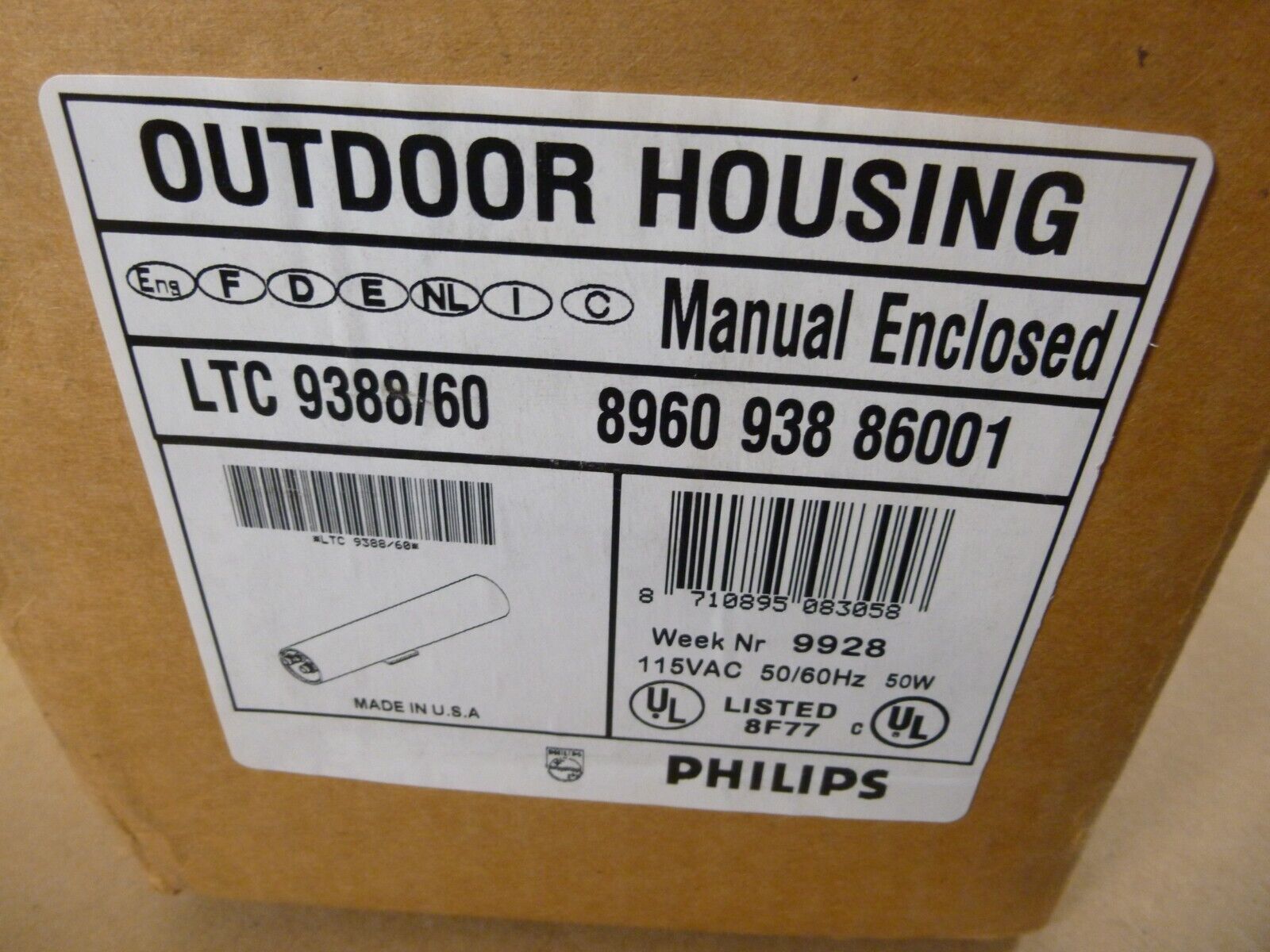 NEW Philips LTC 9388/60 Outdoor Camera Housing 9380 9388 Series , 115VAC 50W | Industrial MRO Replacement Parts, Manufacturing Machine Parts &amp; Components, Heavy Equipment Parts Supplier