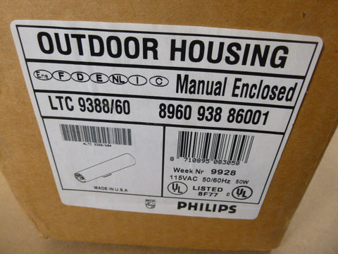 NEW Philips LTC 9388/60 Outdoor Camera Housing 9380 9388 Series , 115VAC 50W - Royal Equipment PHILIPS