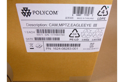 New Polycom MPTZ - 9 Camera 1080P Eagle Eye III (1624 - 08283 - 001) w/ Cables - Royal Equipment Royal Equipment