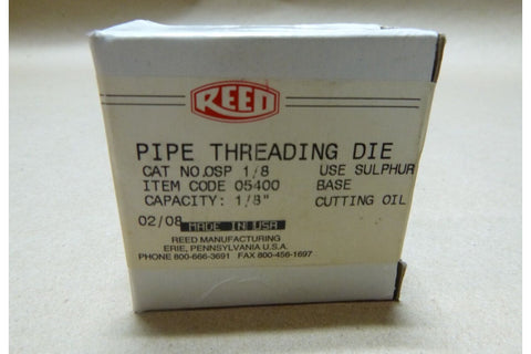 New Reed SD - 81 Adjustable Guide Pipe Threader W/ 1/8" Square Die - Royal Equipment ReedPipe Threaders, Taps & Dies