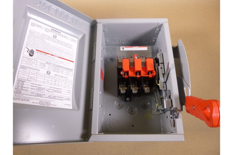 New Siemens 30 Amp 3 Pole 600 Volt HD Disconnect Safety Switch Non Fused HNF361 - Royal Equipment SiemensDisconnectors & Load Switches