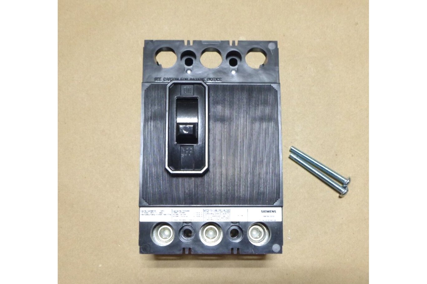 New Siemens QJ23M125, 3P 125A 240V 10KA 50C Molded Case Circuit Breaker | Electrical MRO Replacement Parts &amp; Components and Commercial Electrical Supplies Company