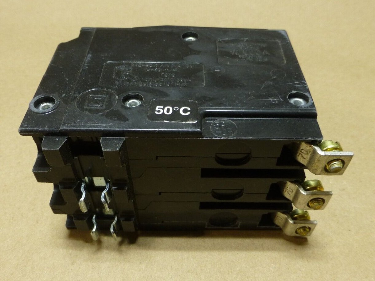 NEW Square D QOB310035 Mini Bolt-On Circuit Breaker 100A 3Pole 240V 60/60HZ QO | Electrical MRO Replacement Parts &amp; Components and Commercial Electrical Supplies Company