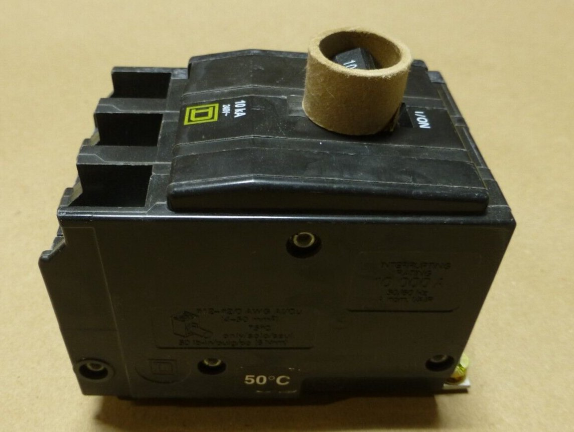 NEW Square D QOB310035 Mini Bolt-On Circuit Breaker 100A 3Pole 240V 60/60HZ QO | Electrical MRO Replacement Parts &amp; Components and Commercial Electrical Supplies Company
