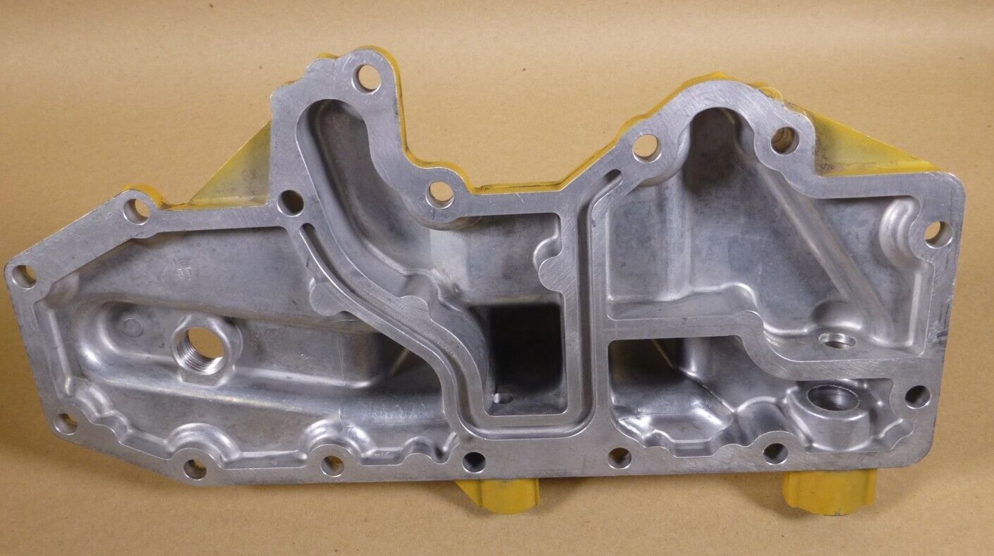 New Surplus Genuine Caterpillar 201-9774 Oil Filter Base - Fits C7 Engine | Industrial Tractor Parts Supplier and Surplus Tractor Parts &amp; Accessories