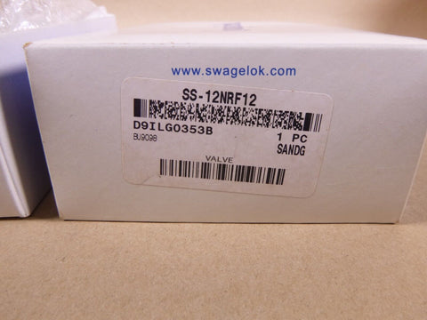 NEW SWAGELOK SS - 12NRF12 SEVERE SERVICE UNION BONNET NEEDLE VALVE 3/4" FNPT - Royal Equipment SWAGELOK