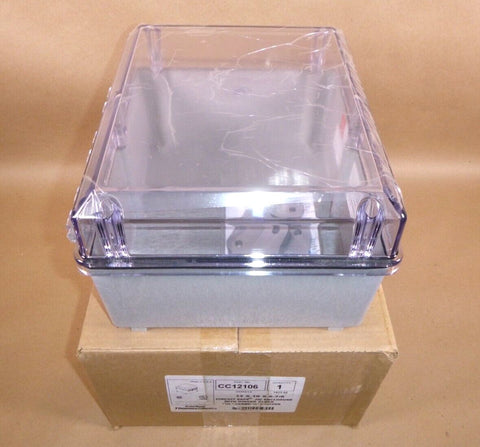 New Thomas & Betts Electrical Enclosure, Type 4x, Hinged Clear Cover, 12 x 10 x 6" USA Made - Royal Equipment Thomas & Betts