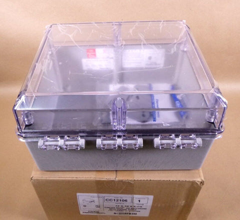 New Thomas & Betts Electrical Enclosure, Type 4x, Hinged Clear Cover, 12 x 10 x 6" USA Made - Royal Equipment Thomas & Betts