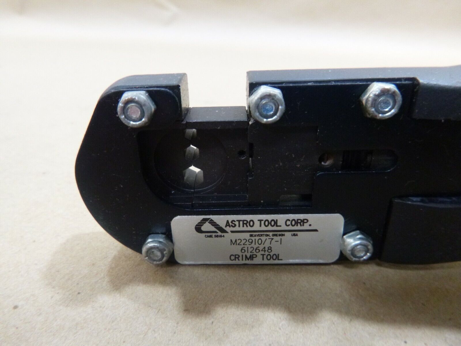 NEW USGI ASTRO TOOLS 613873 CRIMP TOOL AND DIE ASSEMBLY (CHS) M22910/7-1 USA | Industrial MRO Tools and Replacement Industrial Equipment Components