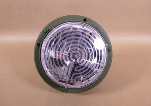 New USGI M998, 3 Wire Interlog 7" Round LED Headlight w/ Green Housing 13013616 - Royal Equipment INTERLOG