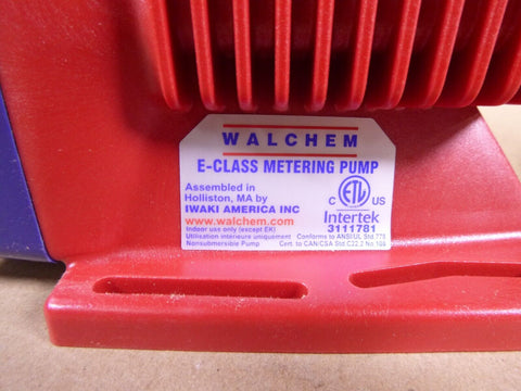 New Walchem EWN - C16PCURH Chemical Metering Pump, 0.6 GPH, 250 PSI, 115VAC - Royal Equipment WALCHEM