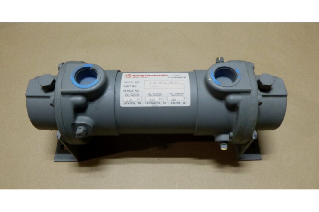New Young Touchstone F301-HY-1P-CNT-B Heat Exchanger 150/150 Psi, 350 Deg F | Industrial MRO Replacement Parts, Manufacturing Machine Parts &amp; Components, Heavy Equipment Parts Supplier