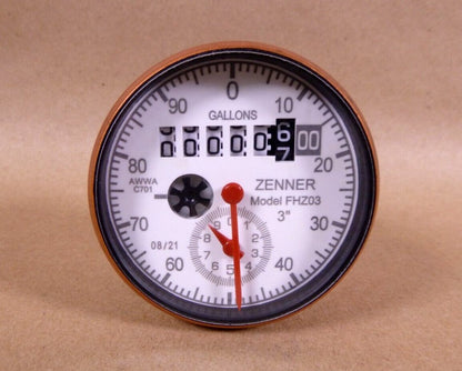 New ZENNER FHZD Fire Hydrant Backflow Meter 3" Register U.S. Gallon FHZ03-REG-US | Industrial MRO Replacement Parts, Manufacturing Machine Parts &amp; Components, Heavy Equipment Parts Supplier