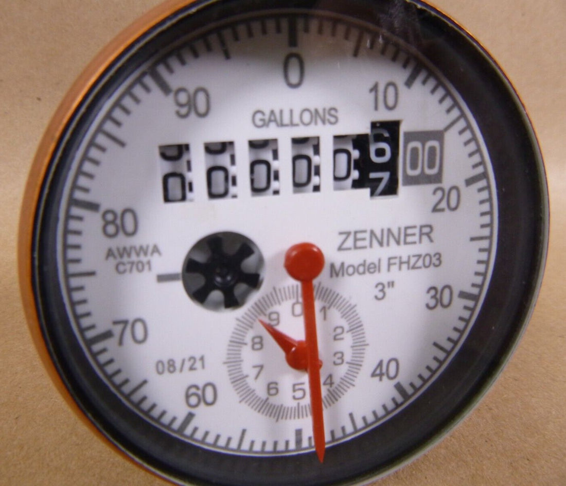 New ZENNER FHZD Fire Hydrant Backflow Meter 3" Register U.S. Gallon FHZ03-REG-US | Industrial MRO Replacement Parts, Manufacturing Machine Parts &amp; Components, Heavy Equipment Parts Supplier