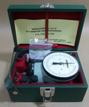 NEW ZERNICKOW 620 #12 HAND HELD DIAL TACHOMETER RPM , 30 - 12000 - Royal Equipment ZERNICKOW