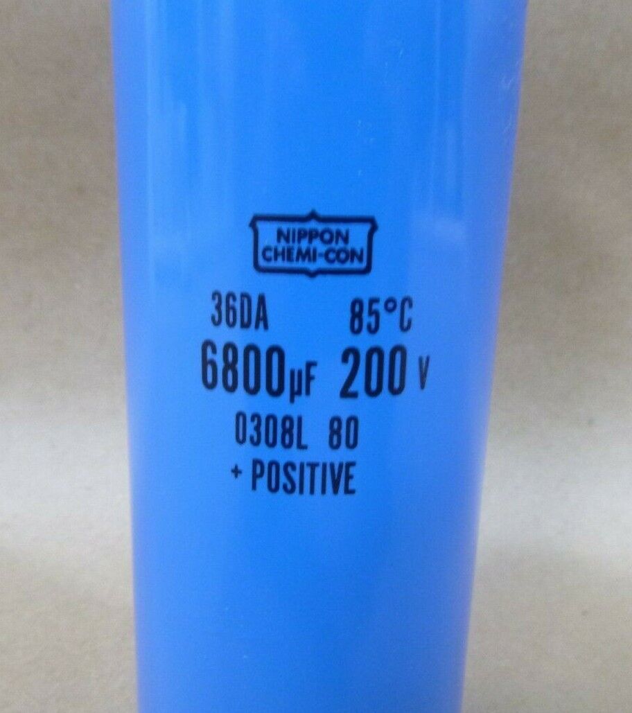 NIPPON CHEMI-CON 36DA 200V 6000 uF +POSITIVE ELECTROLYTIC CAPACITOR | Electrical MRO Replacement Parts &amp; Components and Commercial Electrical Supplies Company