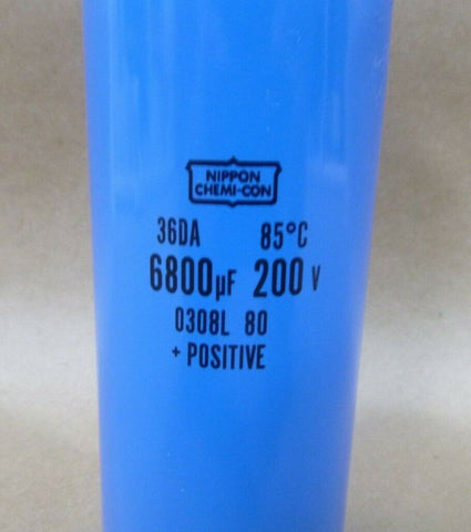 NIPPON CHEMI - CON 36DA 200V 6000 uF +POSITIVE ELECTROLYTIC CAPACITOR - Royal Equipment NIPPON