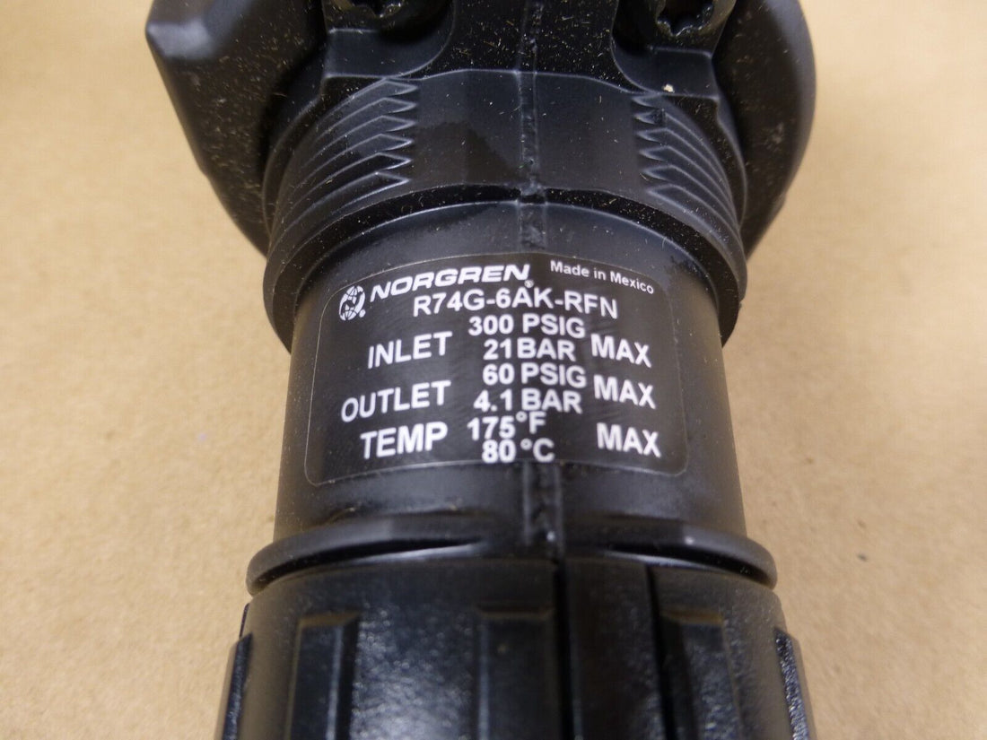 Norgren R74G-6AK-RFN Excelon R74G General Purpose Filter, 5-60PSI , 3/4″ NPT | Industrial MRO Replacement Parts, Manufacturing Machine Parts &amp; Components, Heavy Equipment Parts Supplier